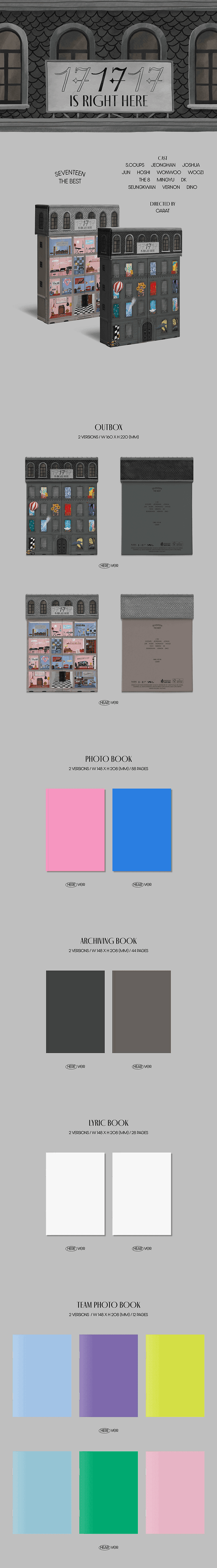SEVENTEEN BEST ALBUM [17 IS RIGHT HERE] Hear Ver. - Kpopfuture