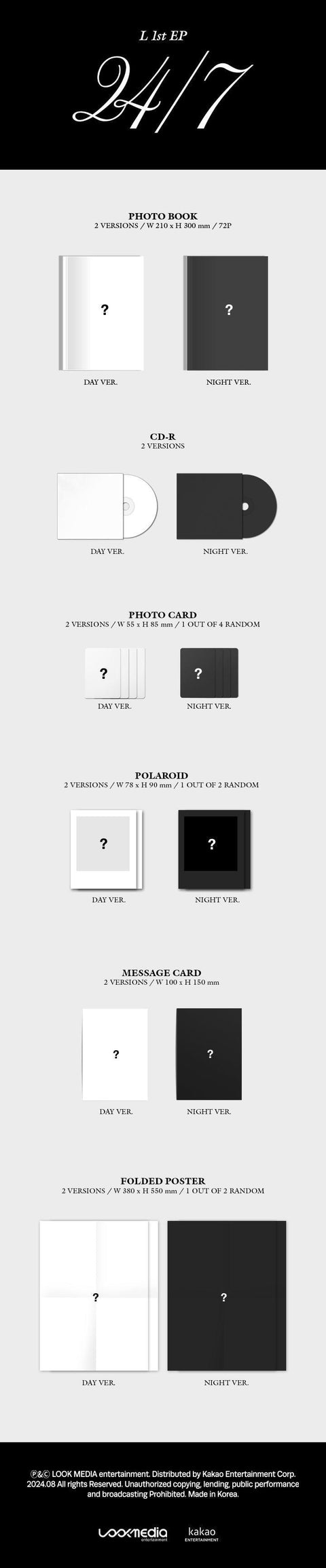 [PRE-ORDER] L - 1ST MINI ALBUM [24/7] - Kpopfuture