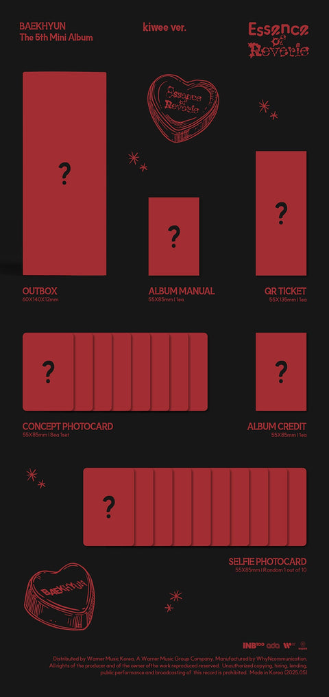 BAEKHYUN (EXO) - ESSENCE OF REVERIE (KIWEE VER.) 5TH MINI ALBUM