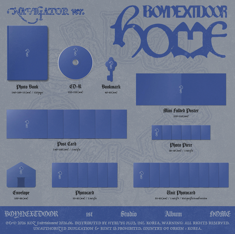 BOYNEXTDOOR - HOME  + Applemusic POB Fotocard Gift