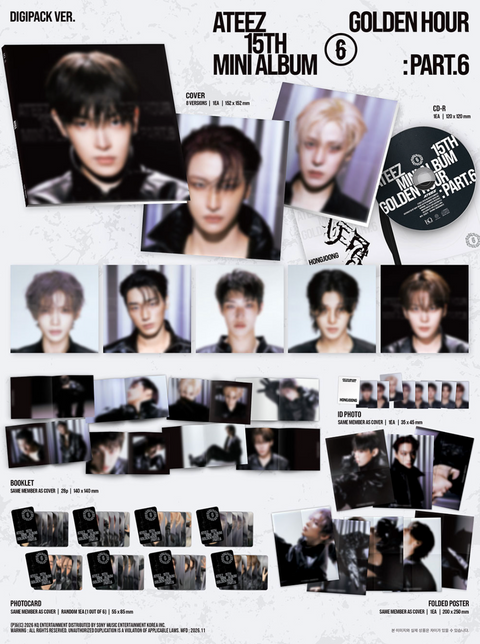 ATEEZ - GOLDEN HOUR : PART.6 (DIGIPACK VER.)
