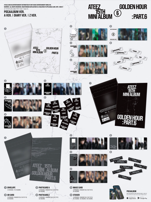 ATEEZ - GOLDEN HOUR : PART.6 (POCA ALBUM)