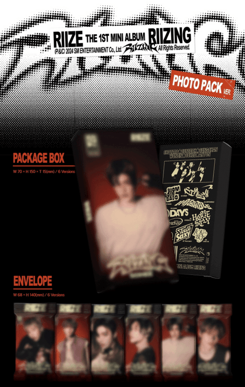 RIIZE - 1st Mini Album [RIIZING] (Photo Pack Ver.) (SMART Album) (Random Ver.) - Kpopfuture