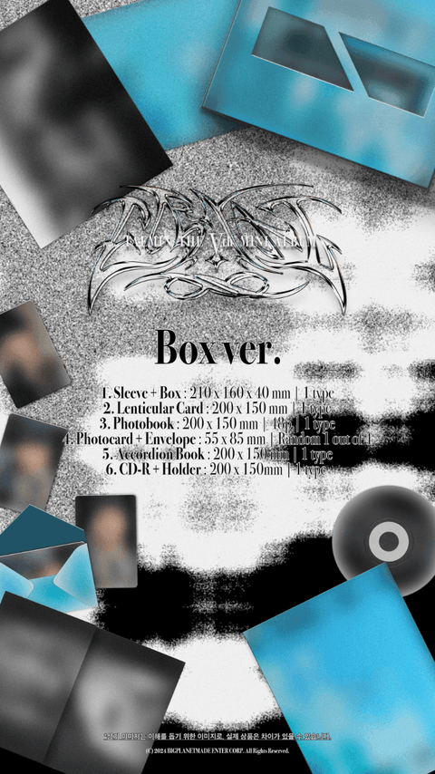 TAEMIN (SHINEE) ETERNAL (5TH MINI ALBUM) BOX VER.+Exclusive FOB - Kpopfuture