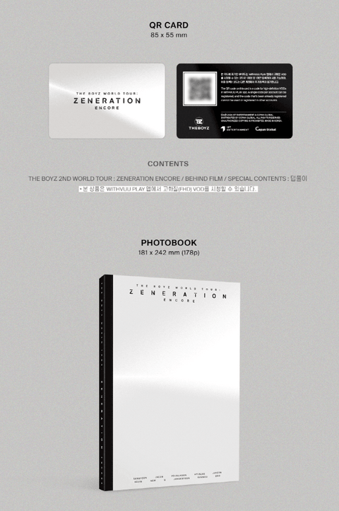 THE BOYZ - 2ND WORLD TOUR : ZENERATION ENCORE (QR)