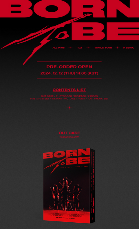 ITZY - 2ND WORLD TOUR 'BORN TO BE' IN SEOUL (BLU-RAY/ DVD)