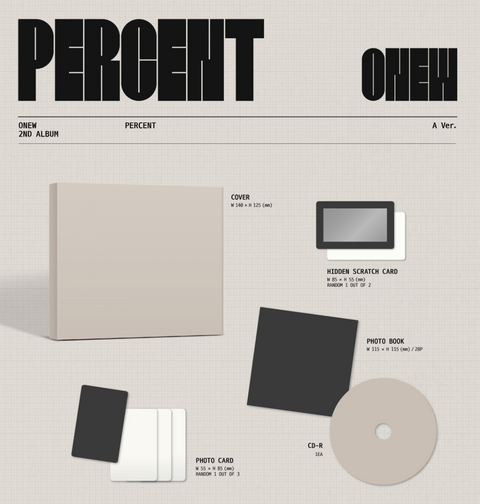 ONEW (SHINEE) - PERCENT (DIGIPACK VER.)