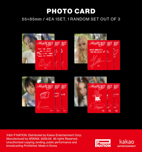 BABY DONT CRY - F GIRL (PHOTOBOOK)+Applemusic POB Photocard