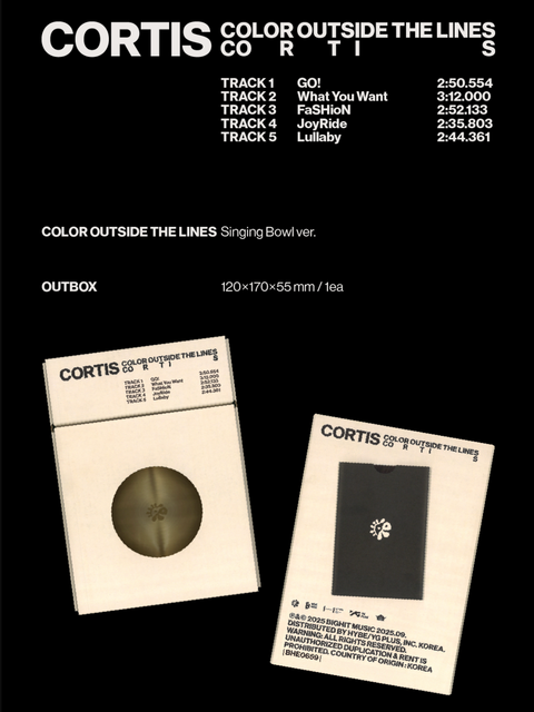 CORTIS - COLOR OUTSIDE THE LINES (SINGING BOWL VER.)