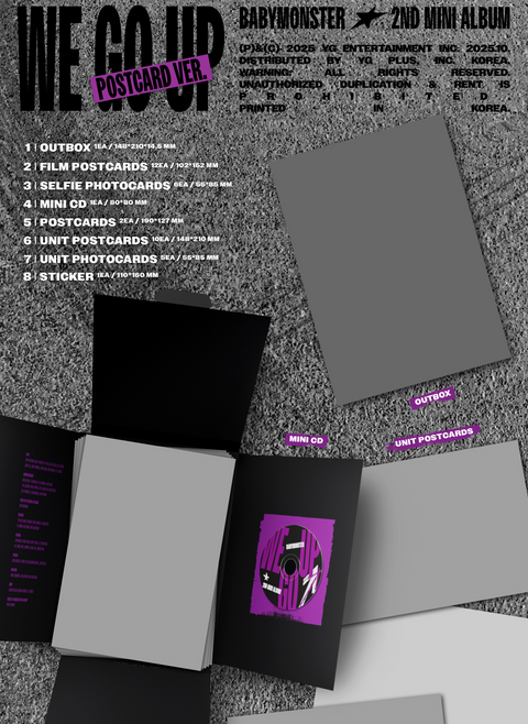 BABYMONSTER - WE GO UP (POSTCARD VER.)