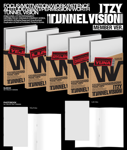 ITZY - TUNNEL VISION (MEMBER VER.)