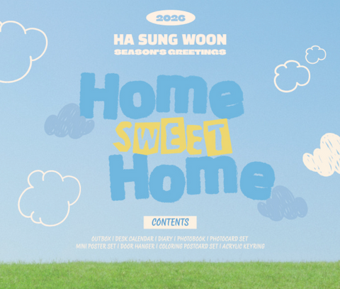 HA SUNG WOON - 2026 SEASON'S GREETINGS (HOME SWEET HOME) + Extra Photocard