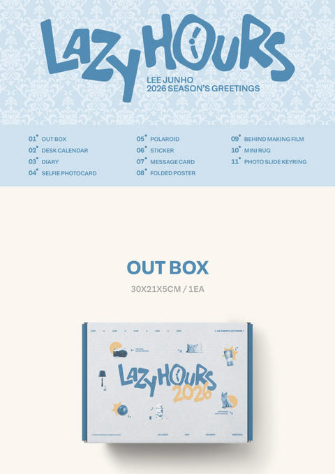 LEE JUNHO (2PM) - 2026 SEASON'S GREETINGS (LAZY HOURS)