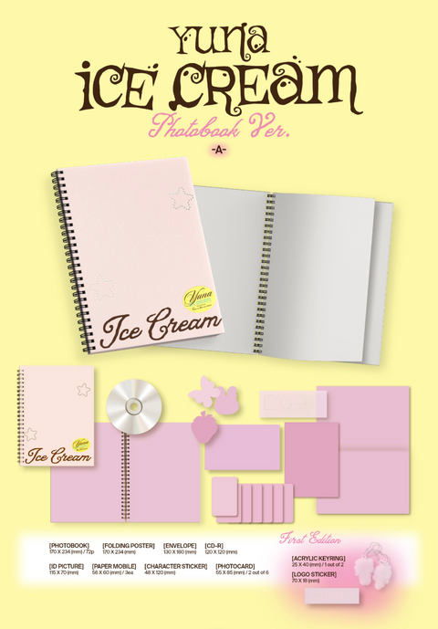 YUNA (ITZY) - ICE CREAM (PHOTOBOOK VER.)+Applemusic POB