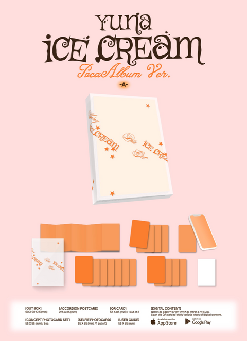 YUNA (ITZY) - ICE CREAM (POCA ALBUM VER.)+Applemusic POB