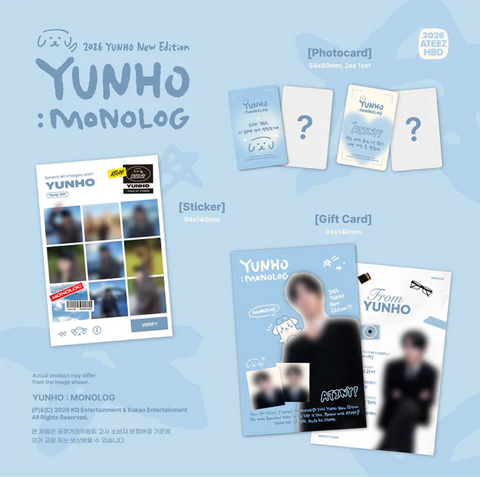 ATEEZ - YUNHO : MONOLOG (2026 YUNHO NEW EDITION)