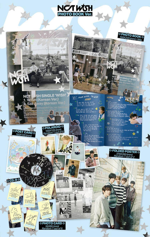 NCT WISH - 1ST SINGLE ALBUM [WISH](Photobook Ver) - Kpopfuture