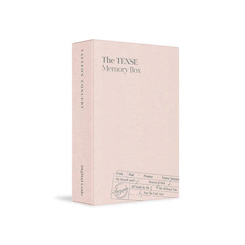 TAEYEON - CONCERT THE TENSE MEMORY BOX