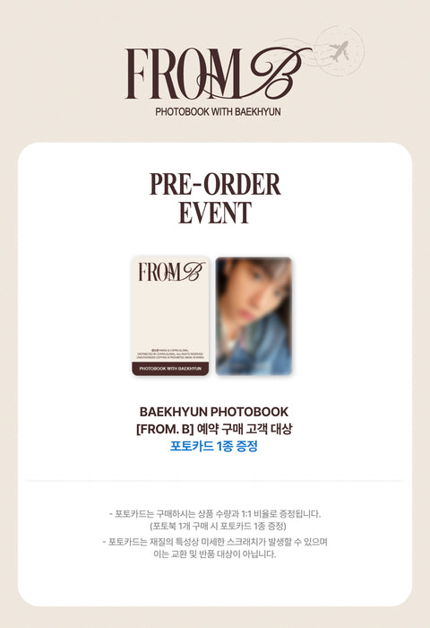 BAEKHYUN (EXO) - PHOTOBOOK (FROM.B) + POB Photocard