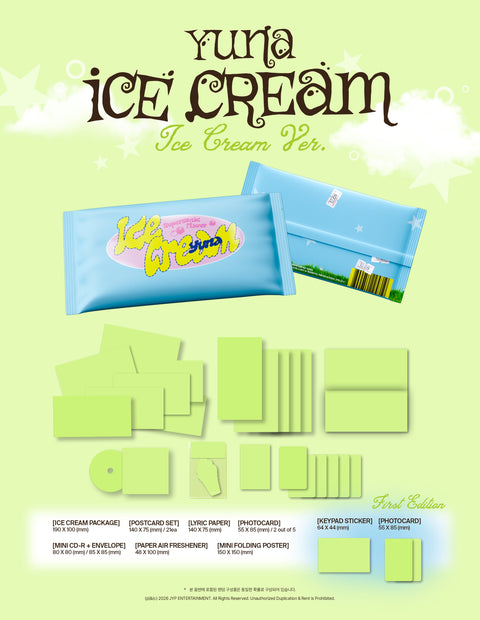 YUNA (ITZY) - ICE CREAM (ICE CREAM VER.)+Applemusic POB