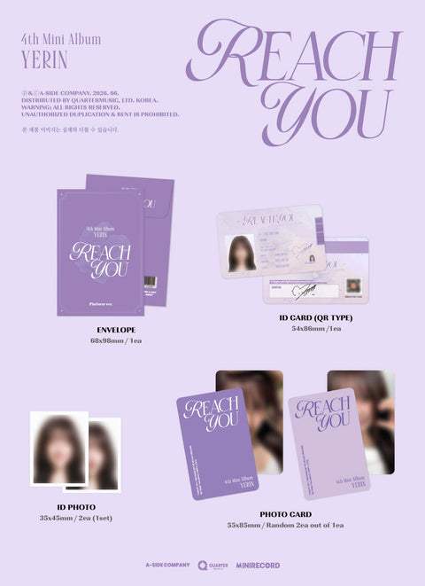 YERIN (GFRIEND) - 4TH MINI ALBUM [REACH YOU] PLATFORM VER.