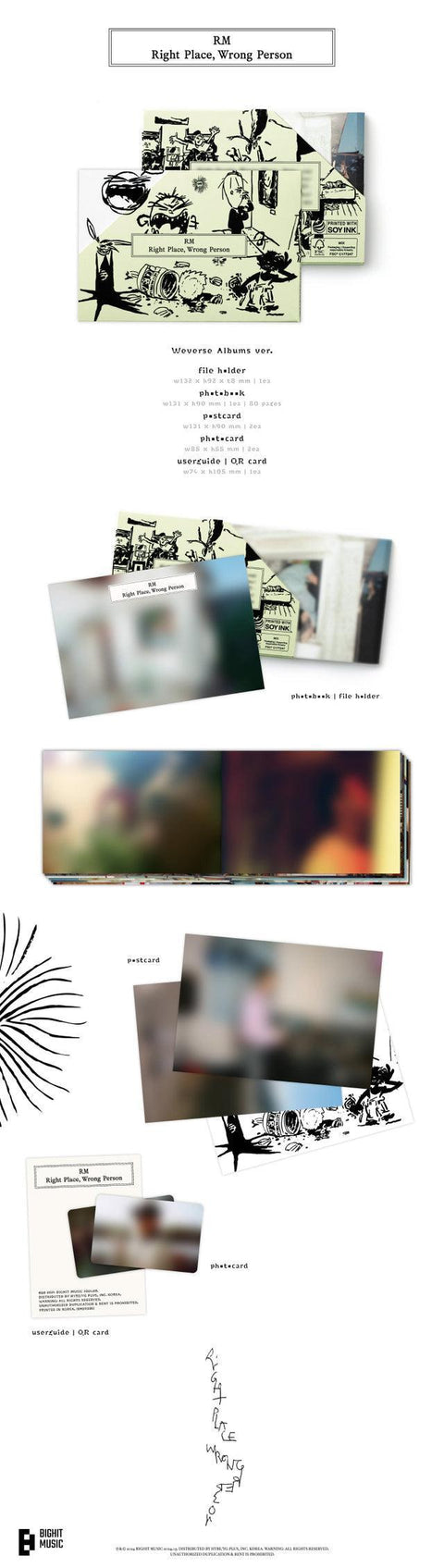 [PRE-ORDER] RM (BTS) - 2ND SOLO ALBUM [Right Place, Wrong Person] (Weverse Ver.) - Kpopfuture