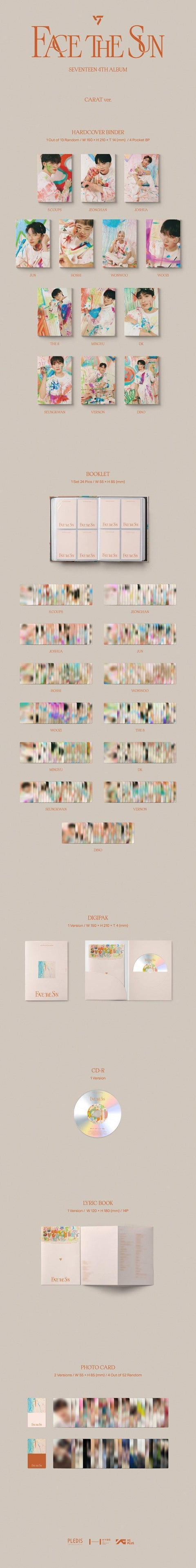 SEVENTEEN - 4TH ALBUM [Face the Sun] (CARAT Ver.) - Kpopfuture