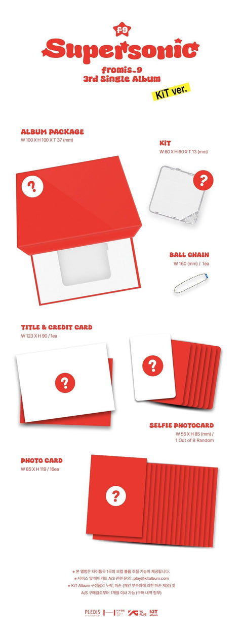 [PRE-ORDER] fromis_9 - 3RD SINGLE ALBUM [Supersonic] (KiT Ver.) - Kpopfuture