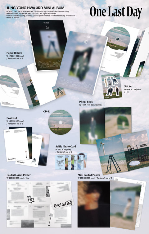 JUNG YONG HWA (CNBLUE) - ONE LAST DAY (PHOTO BOOK VER.)