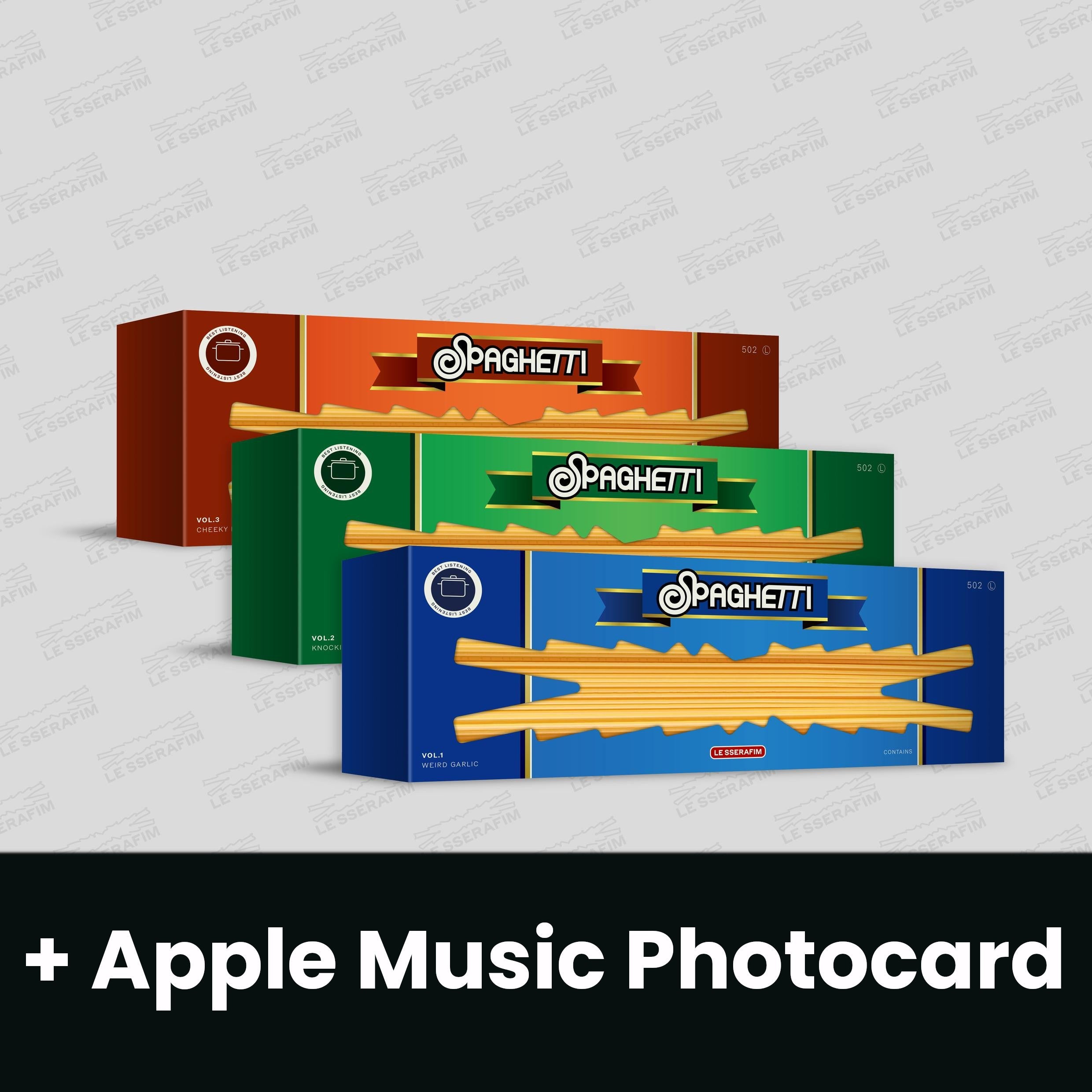 LE SSERAFIM - SPAGHETTI + Apple Music Photocard – Kpopfuture