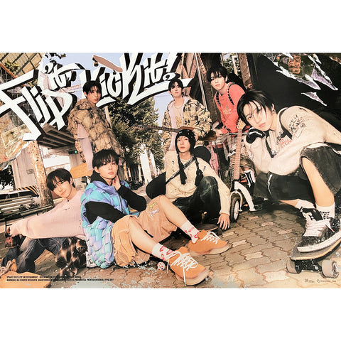KICKFLIP | 1ST MINI ALBUM [ Flip it, Kick it! ] (ON BOARD VER.) POSTER ONLY