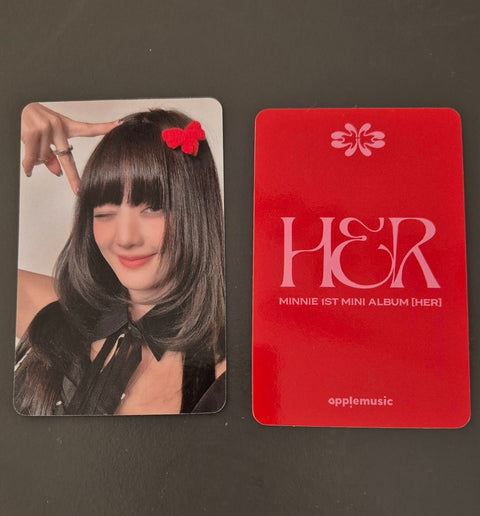 Minnie (of (G)I-DLE) "Her" - Apple Music Pre-Order Benefit Photocard [25.1.23]