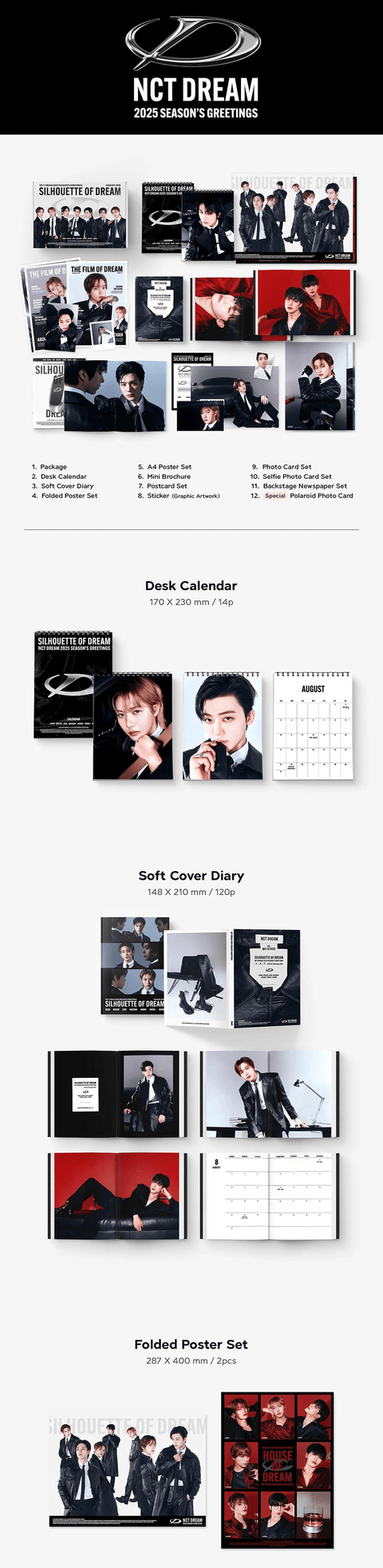 NCT DREAM – 2025 SEASON'S GREETINGS+ Exclusive POB(Member Photocard set)