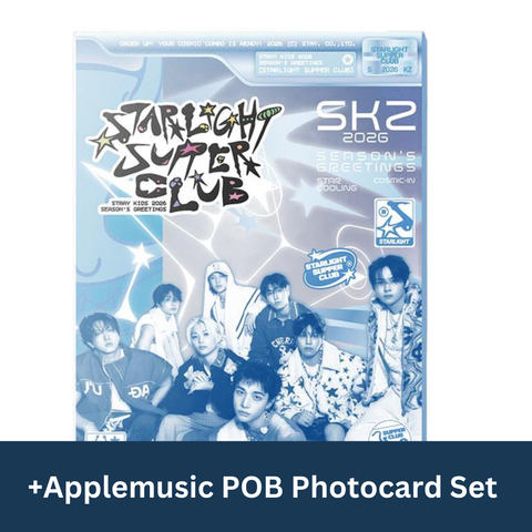 STRAY KIDS - 2026 SEASON'S GREETINGS (STARLIGHT SUPER CLUB) + Apple Music Photocard Set