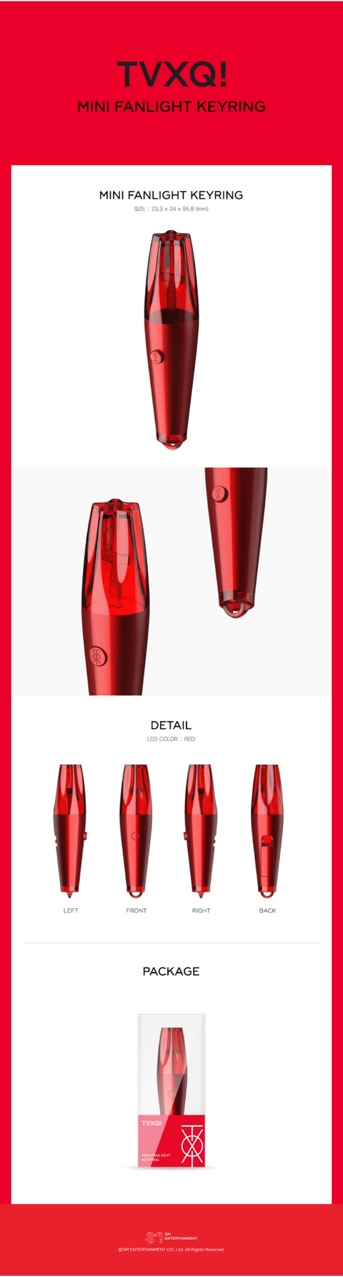[PRE-ORDER] SM ARTIST OFFICIAL MINI FANLIGHT KEYRING - TVXQ!