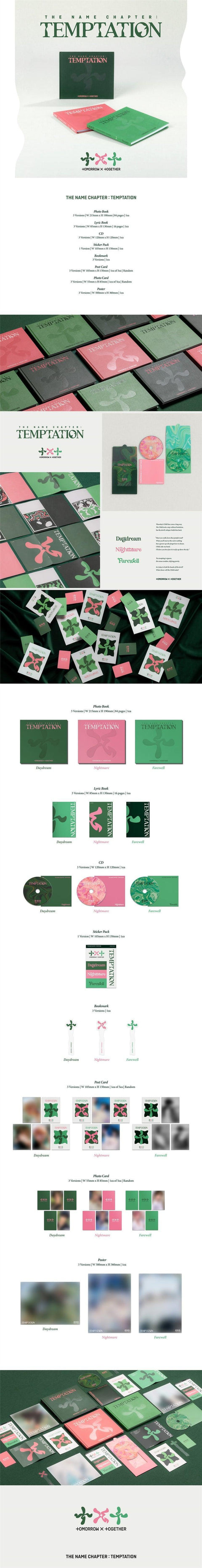 TOMORROW X TOGETHER (TXT) - Album [ TEMPTATION] (Random Ver.) - Kpopfuture