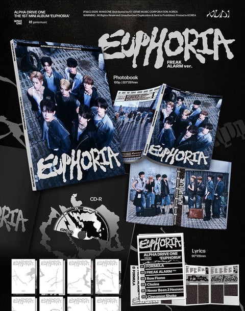 ALPHA DRIVE ONE - EUPHORIA (FREAK ALARM VER.) + Apple Music POB Photocard
