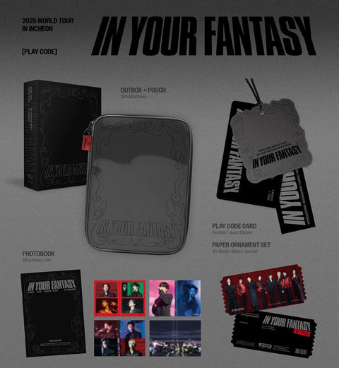 ATEEZ - 2025 WORLD TOUR 'IN YOUR FANTASY' IN INCHEON (DVD & PLAY CODE)