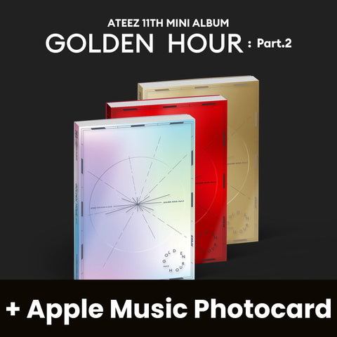 ATEEZ - GOLDEN HOUR: PART.2 + Apple Music POB Photocard