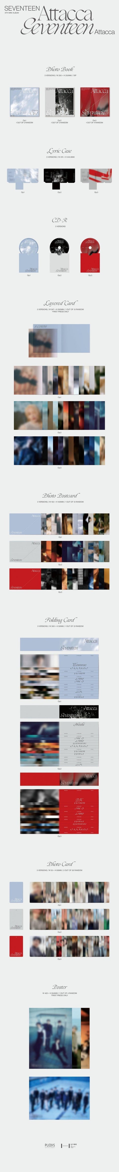 SEVENTEEN - 9th Mini Album [Attacca] (Random Ver.) - Kpopfuture