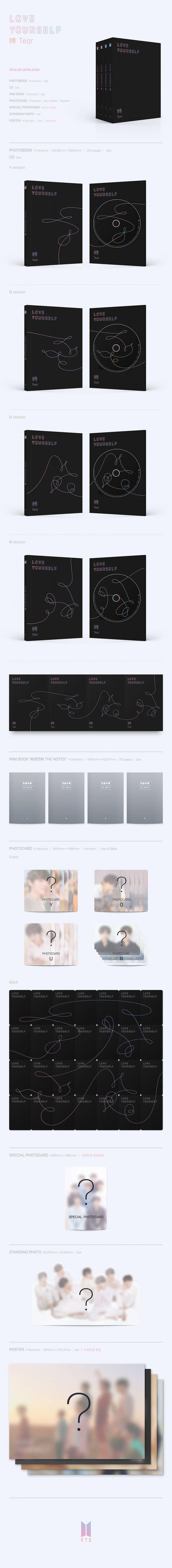 BTS - Album Vol.3 [LOVE YOURSELF 'TEAR'] (Random Ver.) - Kpopfuture