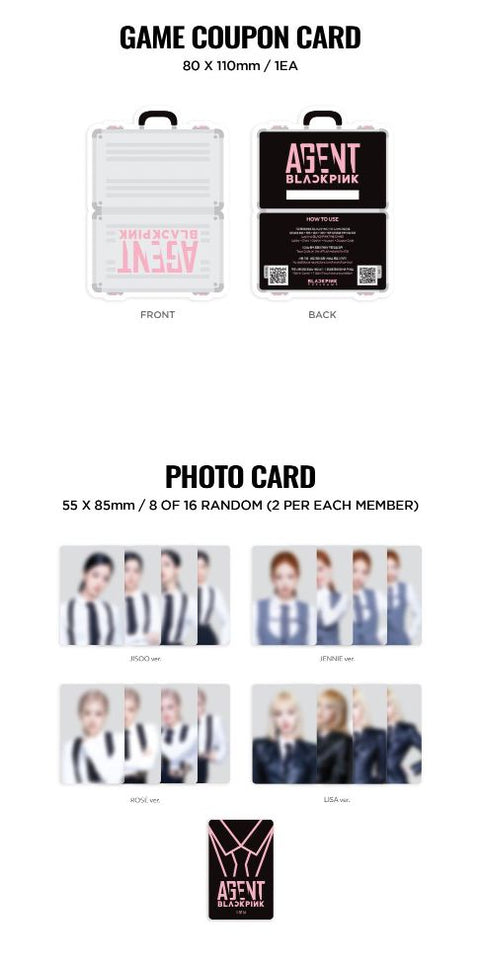 BLACKPINK - THE GAME COUPON CARD COLLECTION (AGENT BLACKPINK)
