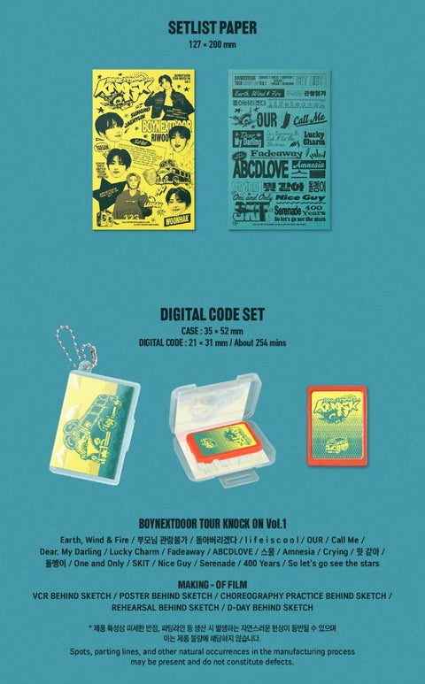 BOYNEXTDOOR - BOYNEXTDOOR TOUR KNOCK ON VOL.1 (DIGITAL CODE)