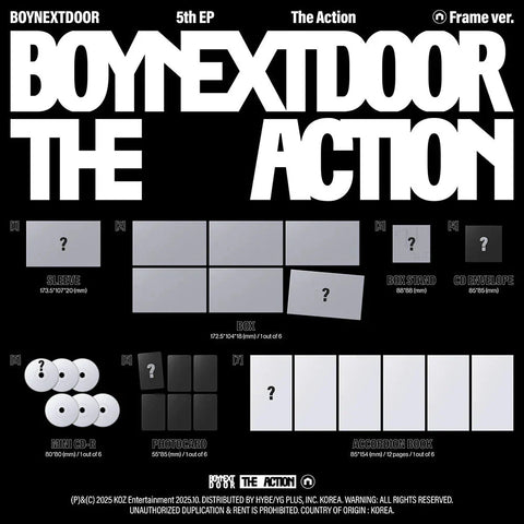BOYNEXTDOOR - THE ACTION (FRAME VERSION)+Apple Music POB