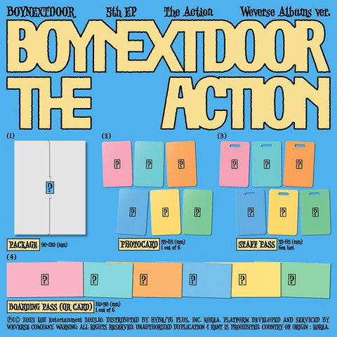 BOYNEXTDOOR - THE ACTION (WEVERSE VERSION)+Applemusic POB