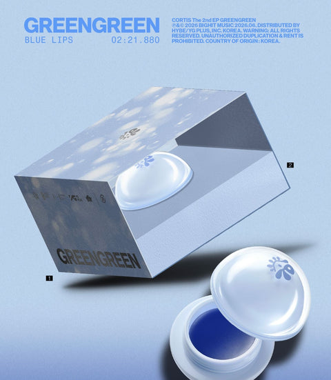 CORTIS - GREENGREEN ('BLUE LIPS' LIP BALM VER.)