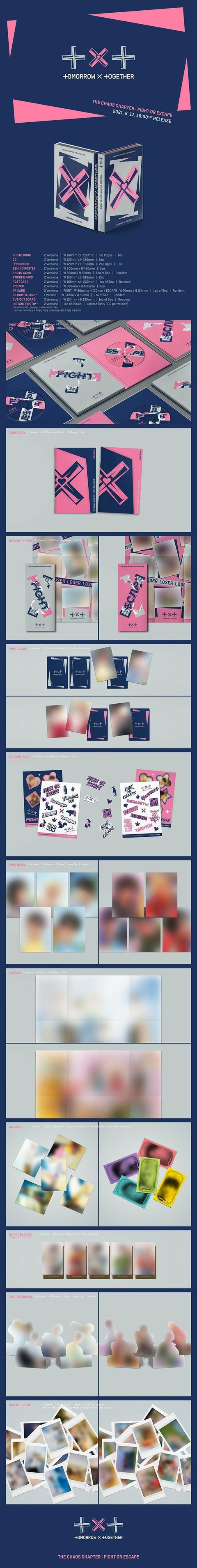 TXT (TOMORROW X TOGETHER) - Repackage [: FIGHT OR ESCAPE] (TOGETHER ver.) (Random Ver.) - Kpopfuture