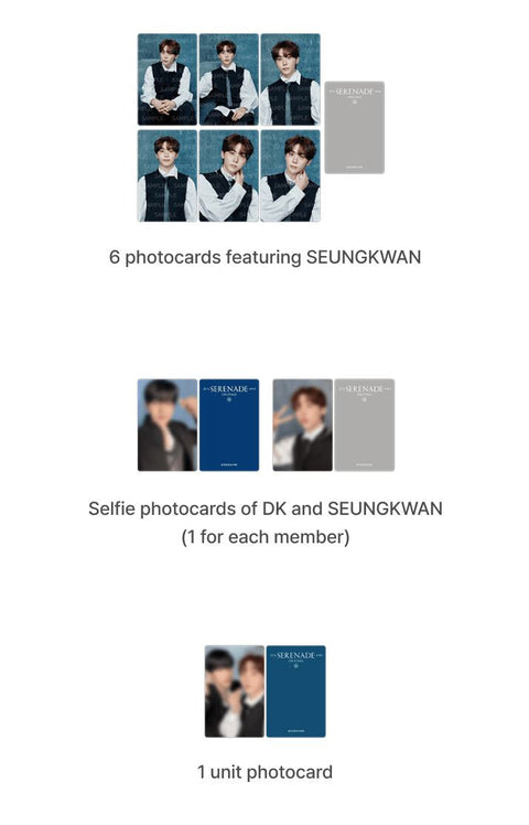 DXS (SEVENTEEN) - PHOTOCARD SET ('SERENADE' ON STAGE MD)