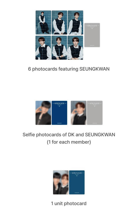 DXS (SEVENTEEN) - PHOTOCARD SET ('SERENADE' ON STAGE MD)