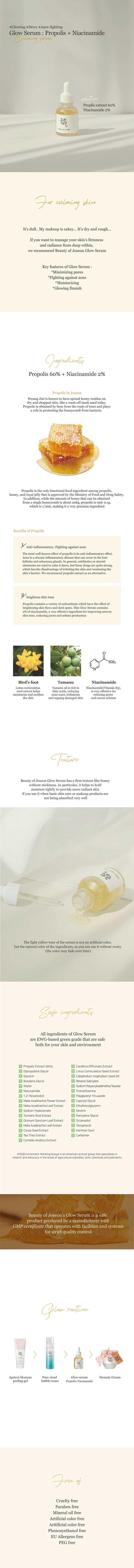 Beuty of Joseon Best Glow Serum : Propolis+Niacinamide 30ml - Kpopfuture